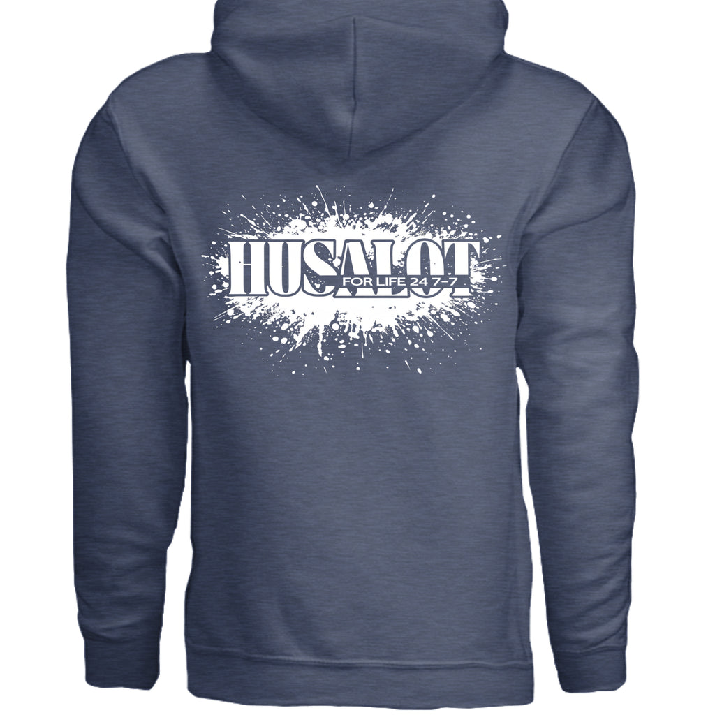 Heather Sport Dark Navy - G185 - BACK
